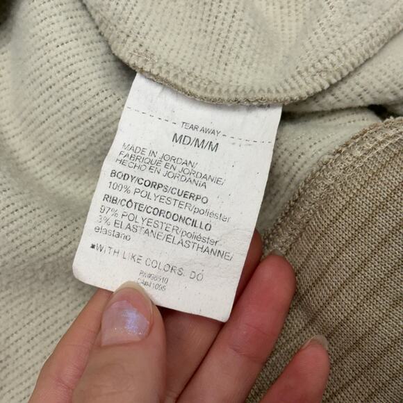 Under Armour UA Storm Sweaterfleece Tan Mens M Quarter Zip Mock Neck Sweater EUC - Picture 9 of 9